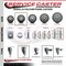 Service Caster 35 Inch Gray Polyurethane Wheel Swivel 34 Inch Threaded Stem Caster with Brake SCC SCC-TS20S3514-PPUB-PLB-34212 - alternate 3